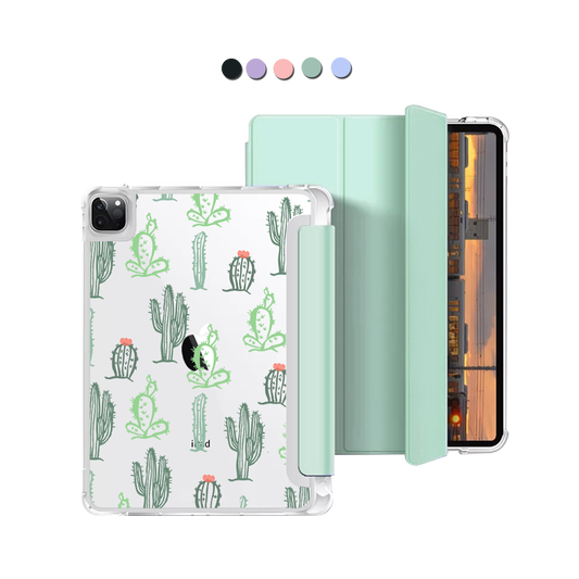 iPad Macaron Flip Cover - Cactus