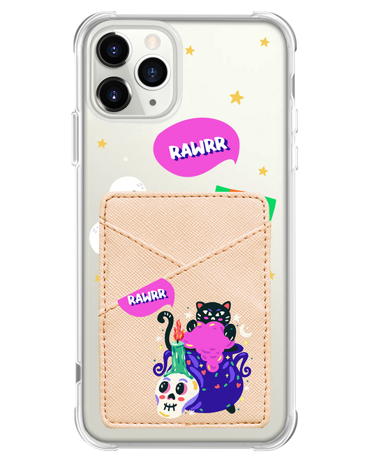 iPhone Phone Wallet Case - Cat Monster