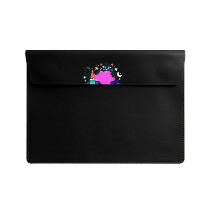 Vegan Leather Sleeve - Cat Monster