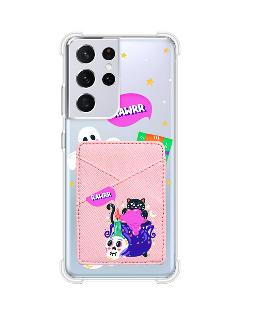 Android Phone Wallet Case - Cat Monster