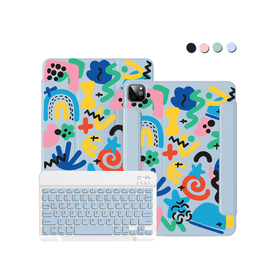 iPad / Android Tab Wireless Keyboard Flipcover - Celestial 2.0