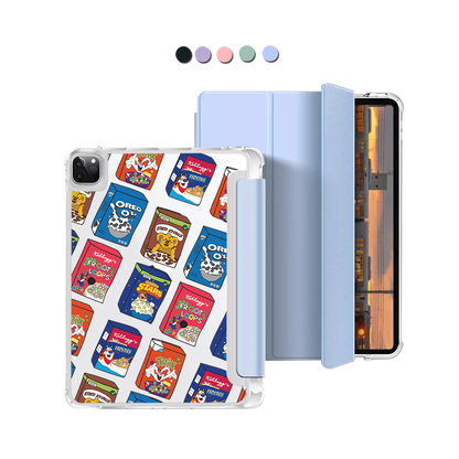 iPad Macaron Flip Cover - Cereal Boxes