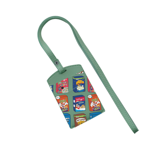 Vegan Leather Lanyard - Cereal Box