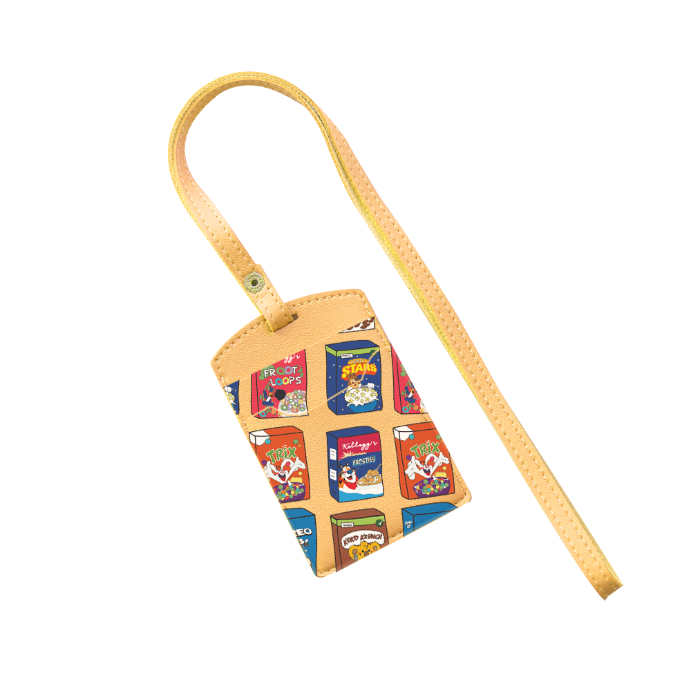 Vegan Leather Lanyard - Cereal Box