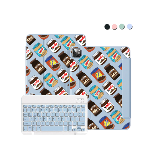 iPad / Android Tab Wireless Keyboard Flipcover - Choco Spread