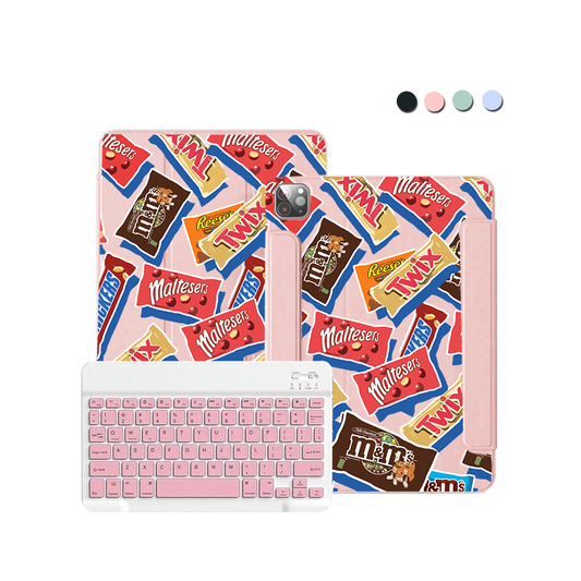 iPad Wireless Keyboard Flipcover - Choco Sweet