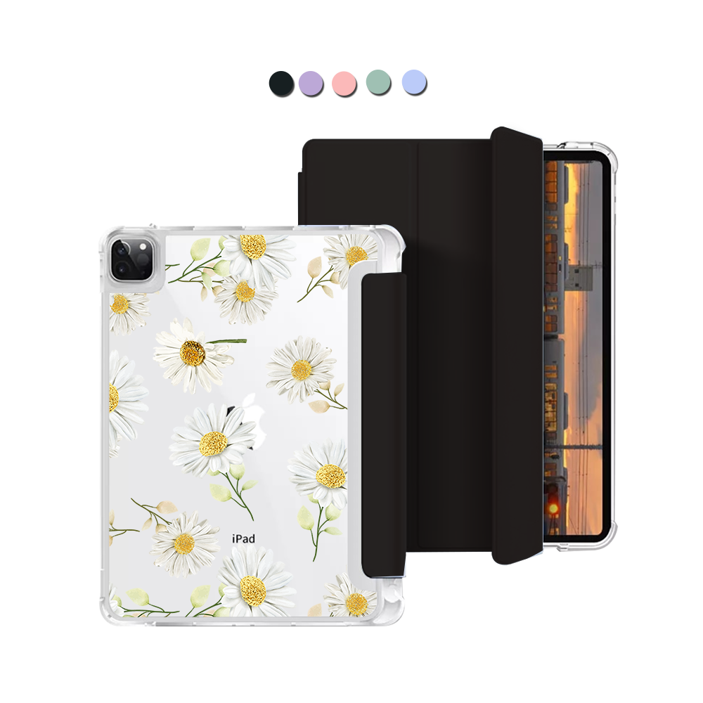 iPad Macaron Flip Cover - October Chrysanthemum