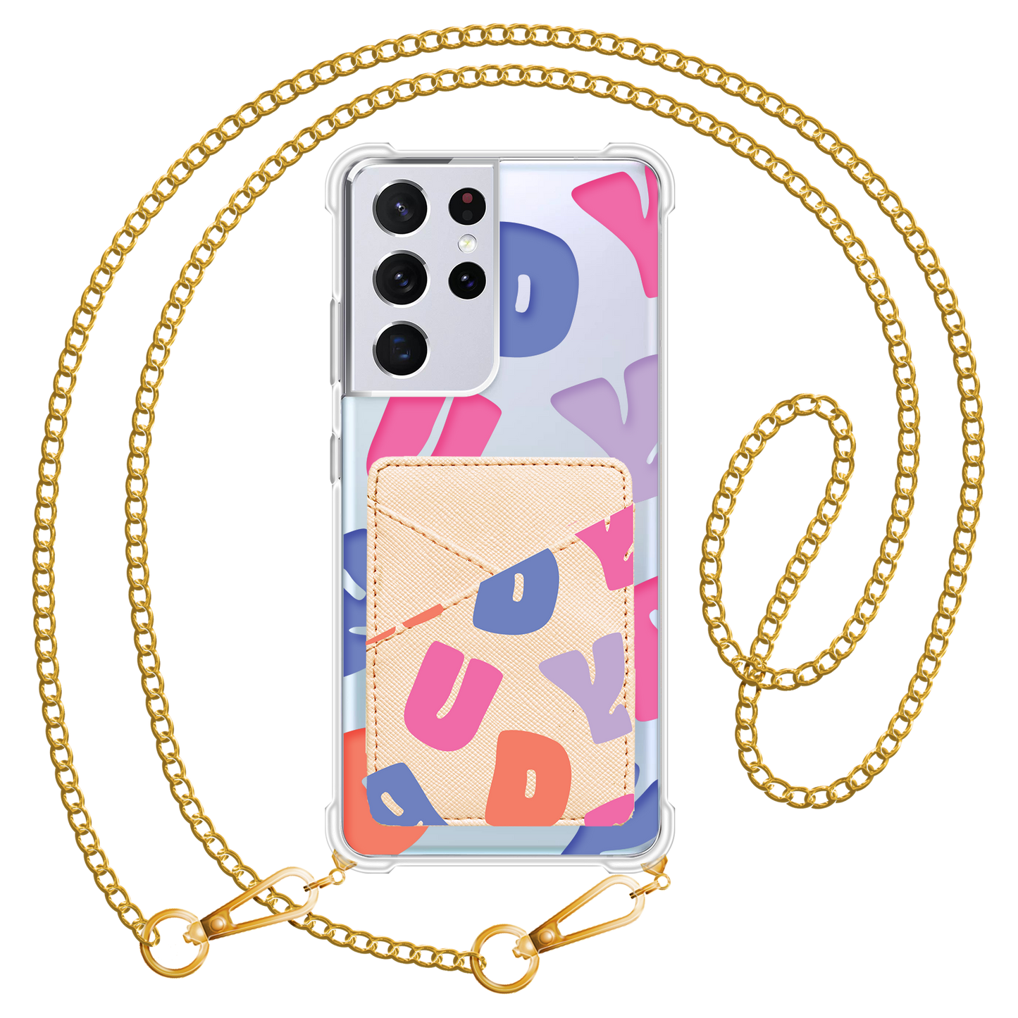 Android Phone Wallet Case - Chubby Monogram