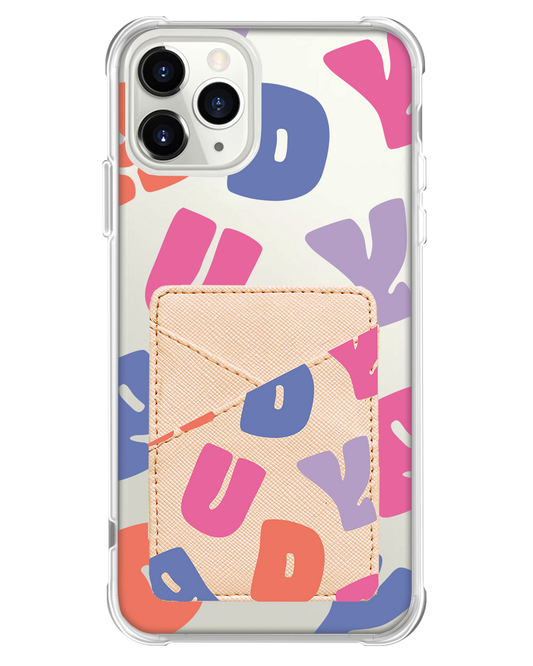 iPhone Phone Wallet Case - Chubby Monogram