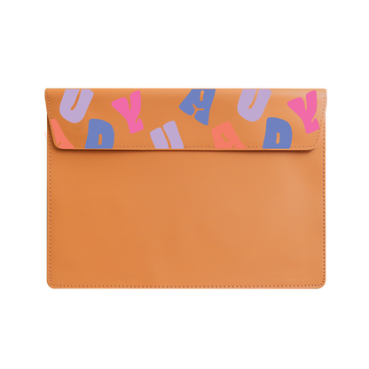 Vegan Leather Sleeve - Chubby Monogram
