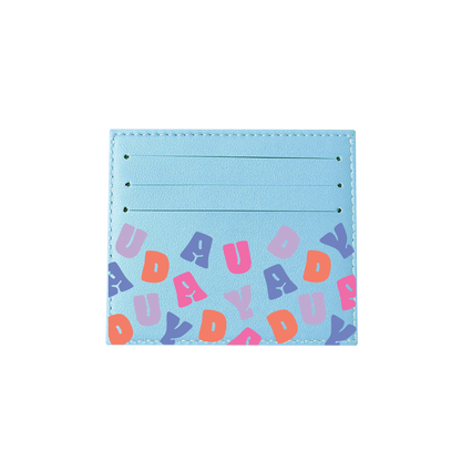 6 Slots Card Holder - Chubby Monogram