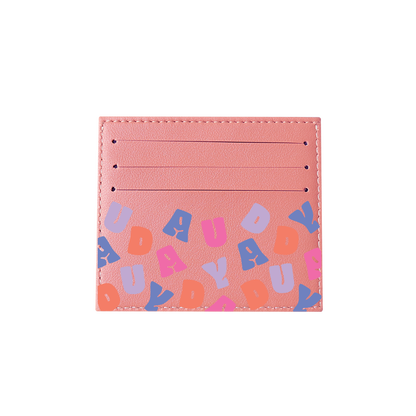 6 Slots Card Holder - Chubby Monogram