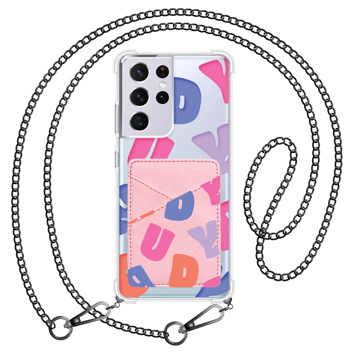 Android Phone Wallet Case - Chubby Monogram