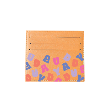 6 Slots Card Holder - Chubby Monogram