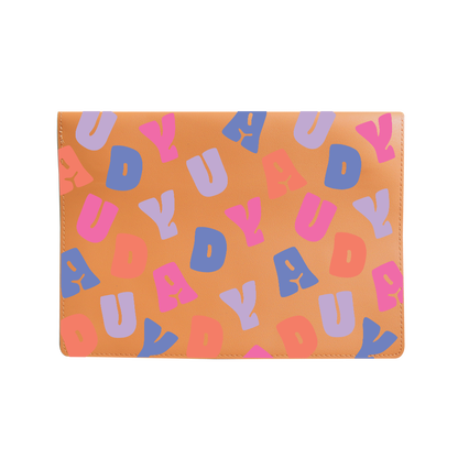 Vegan Leather Sleeve - Chubby Monogram