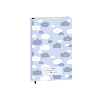 Hardcover Bookpaper Journal - Clouds (with Elastic Band & Bookmark)