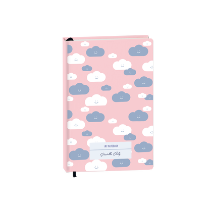 Hardcover Bookpaper Journal - Clouds (with Elastic Band & Bookmark)