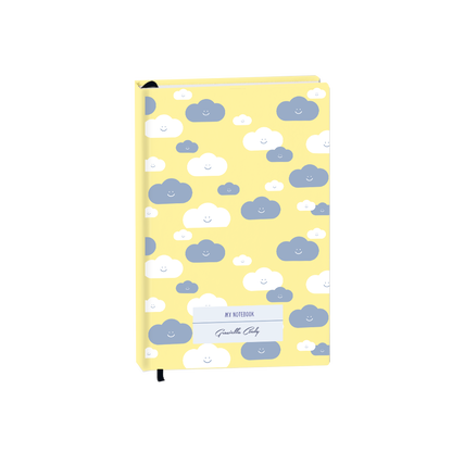Hardcover Bookpaper Journal - Clouds (with Elastic Band & Bookmark)