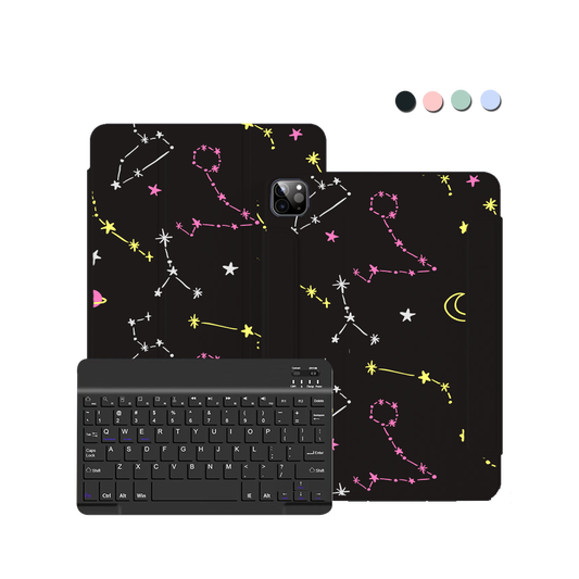 iPad / Android Tab Wireless Keyboard Flipcover - Constellation Candy