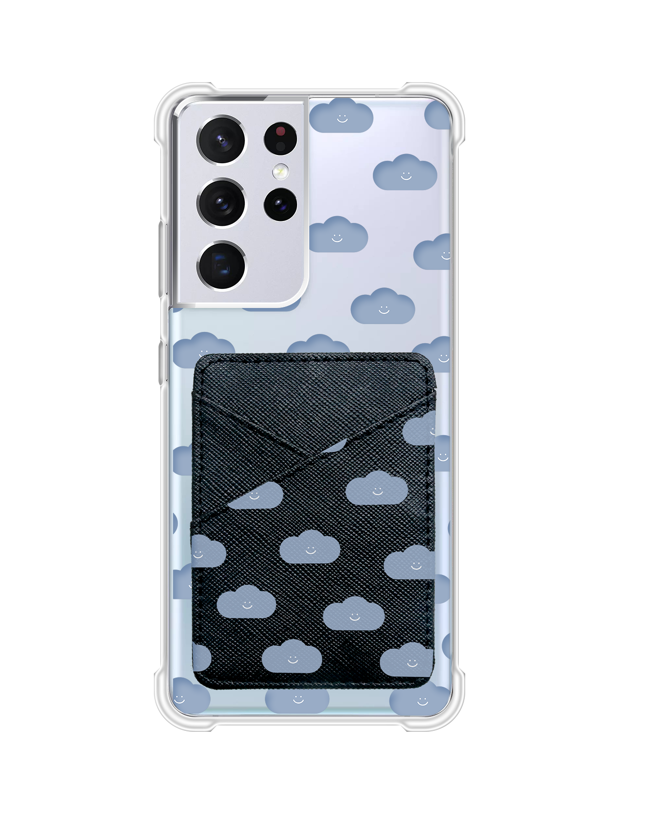 Android Phone Wallet Case - Dark Clouds