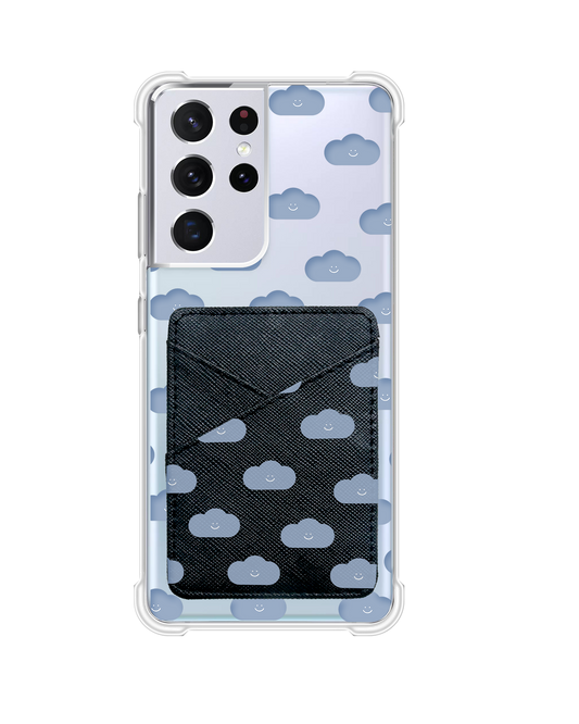Android Phone Wallet Case - Dark Clouds