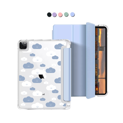 iPad Macaron Flip Cover - Dark Clouds