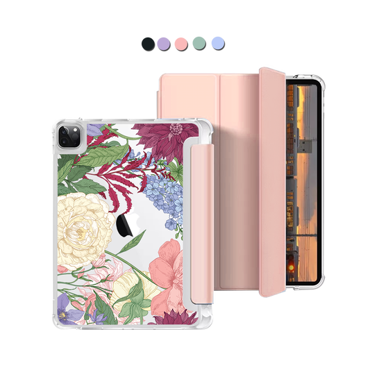 iPad Macaron Flip Cover - July Delphinium