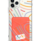iPhone Phone Wallet Case - Doodle 2.0 Monogram