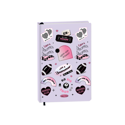 Hardcover Bookpaper Journal - Enhypen (with Elastic Band & Bookmark)