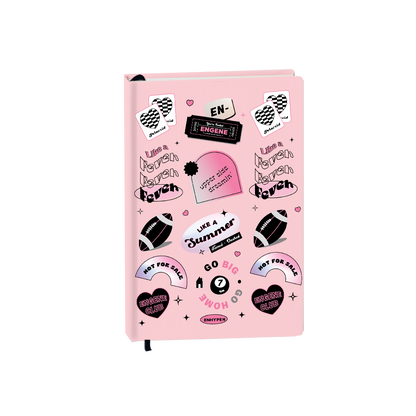 Hardcover Bookpaper Journal - Enhypen (with Elastic Band & Bookmark)