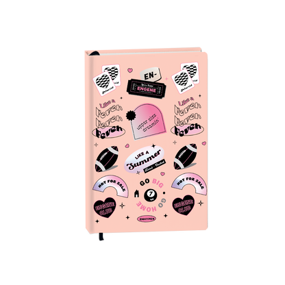 Hardcover Bookpaper Journal - Enhypen (with Elastic Band & Bookmark)