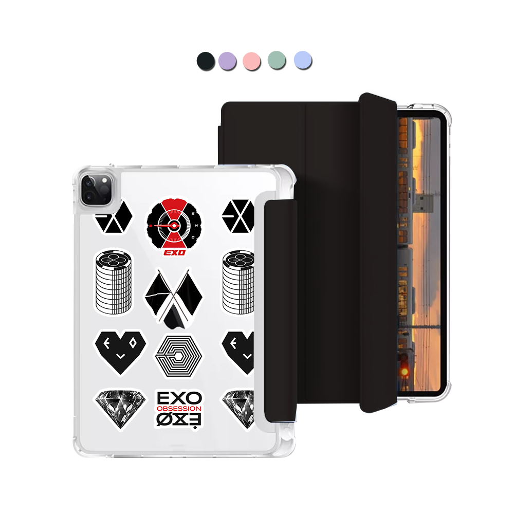 iPad Macaron Flip Cover - EXO Sticker Pack