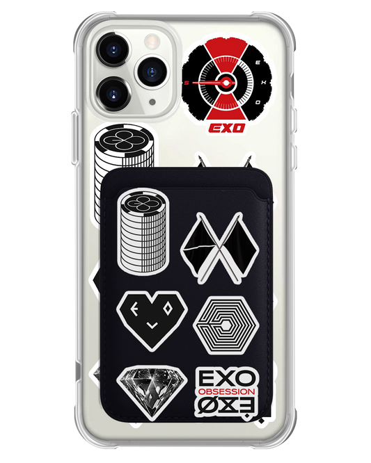 iPhone Magnetic Wallet Case - Exo Sticker Pack