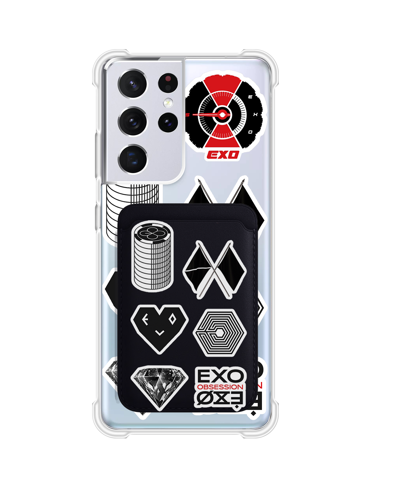 Android Magnetic Wallet Case - EXO Sticker Pack