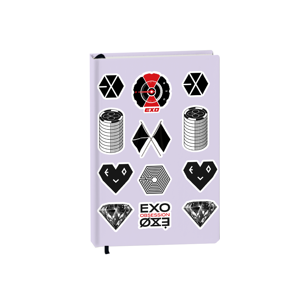 Hardcover Bookpaper Journal - Exo (with Elastic Band & Bookmark)