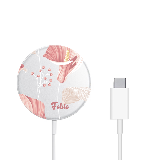 Magnetic Wireless Charger - Easter Lily