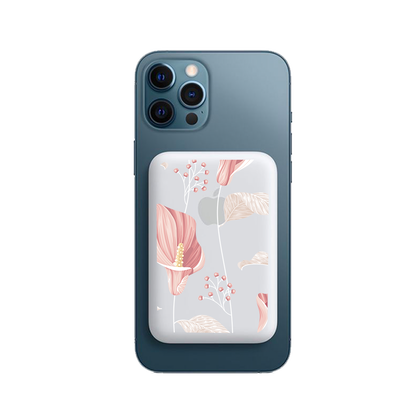 Magnetic Wireless Powerbank - Easter Lily