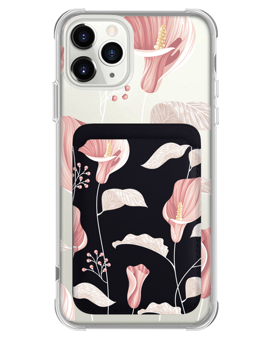 iPhone Magnetic Wallet Case - Easter Lily