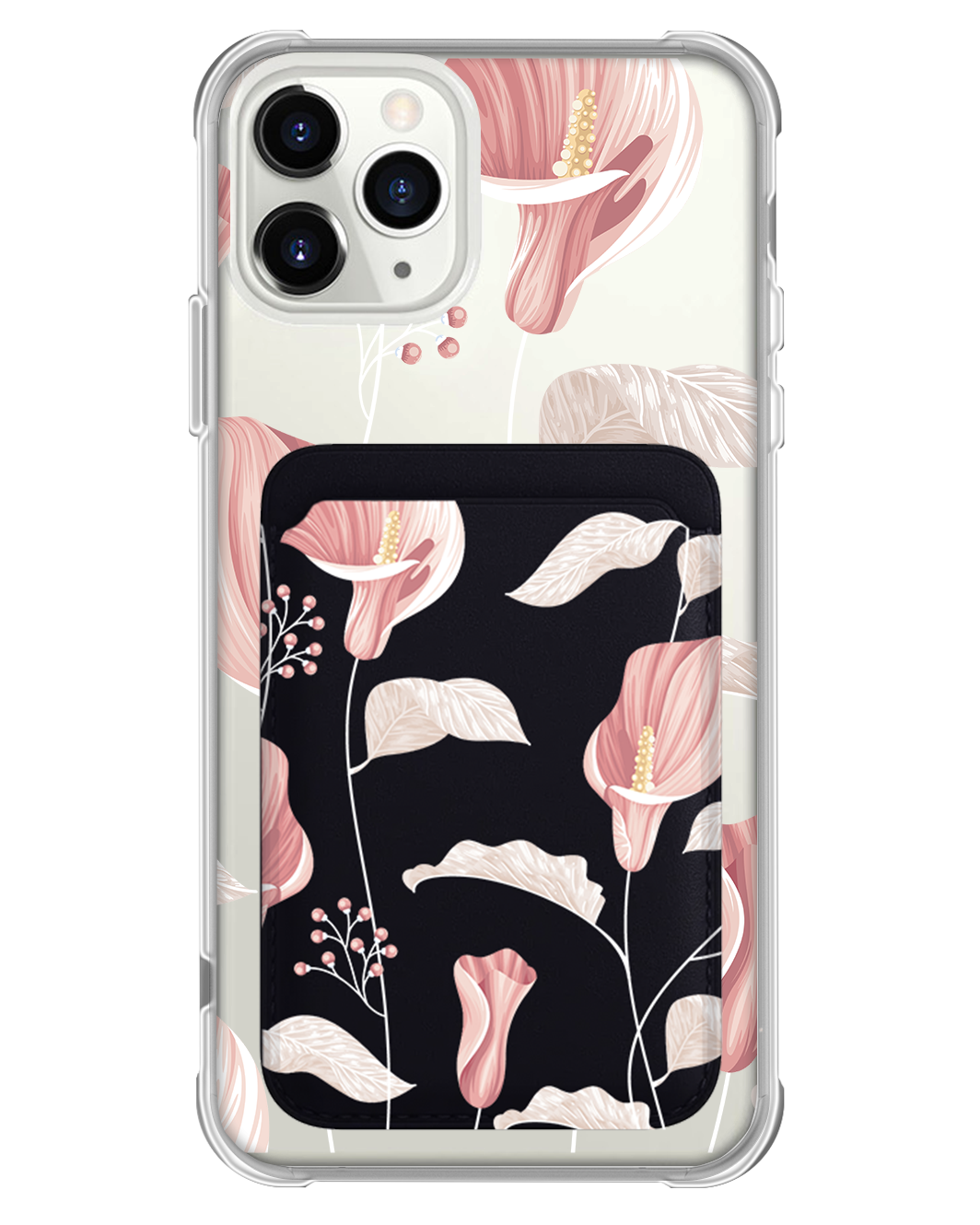 iPhone Magnetic Wallet Case - Easter Lily