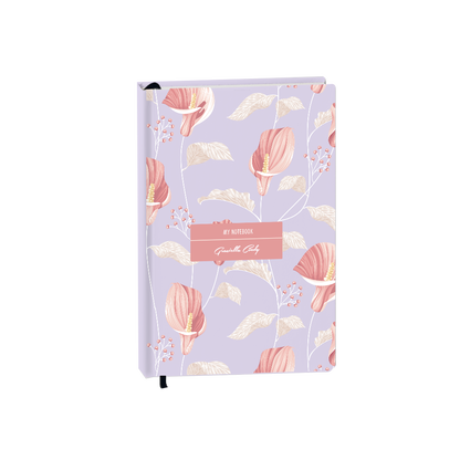 Hardcover Bookpaper Journal - Easter Lily (with Elastic Band & Bookmark)