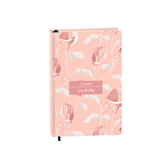 Hardcover Bookpaper Journal - Easter Lily (with Elastic Band & Bookmark)