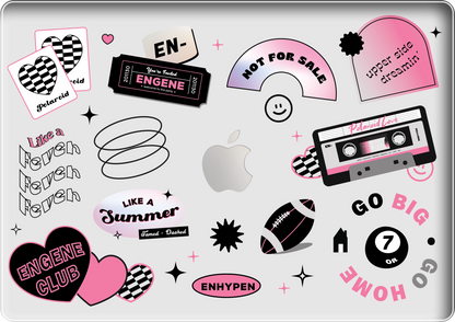 Macbook Snap Case - Enhypen Sticker Pack