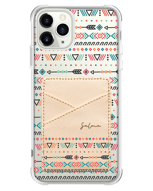 iPhone Phone Wallet Case - Ethnic 1.0