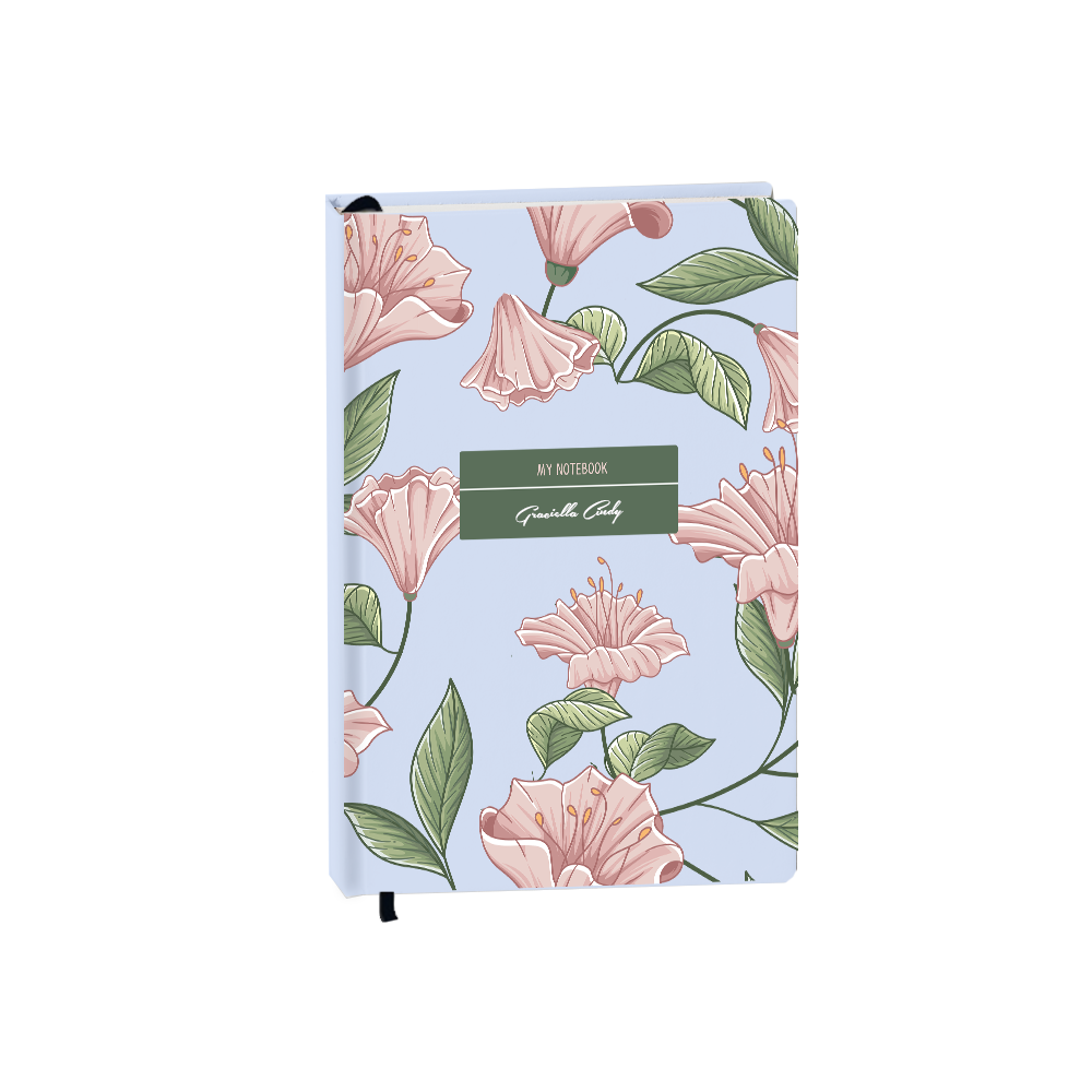 Hardcover Bookpaper Journal - Evalin (with Elastic Band & Bookmark)