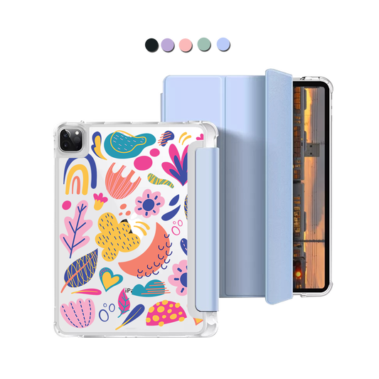 iPad Macaron Flip Cover - Florals