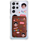 Android Magnetic Wallet Case - Face Grid