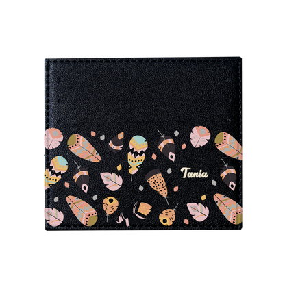 6 Slots Card Holder - Feathers