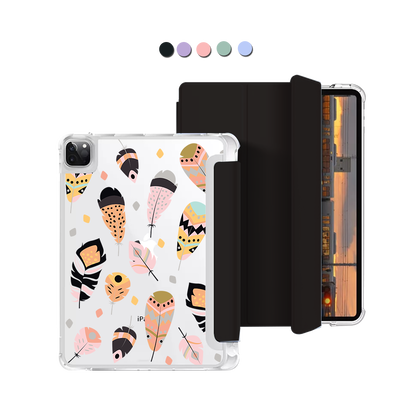 iPad Macaron Flip Cover - Feathers