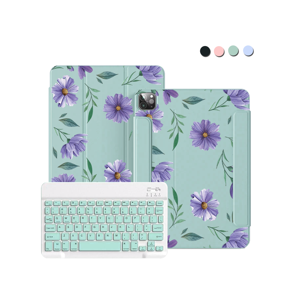 iPad Wireless Keyboard Flipcover - February Violet