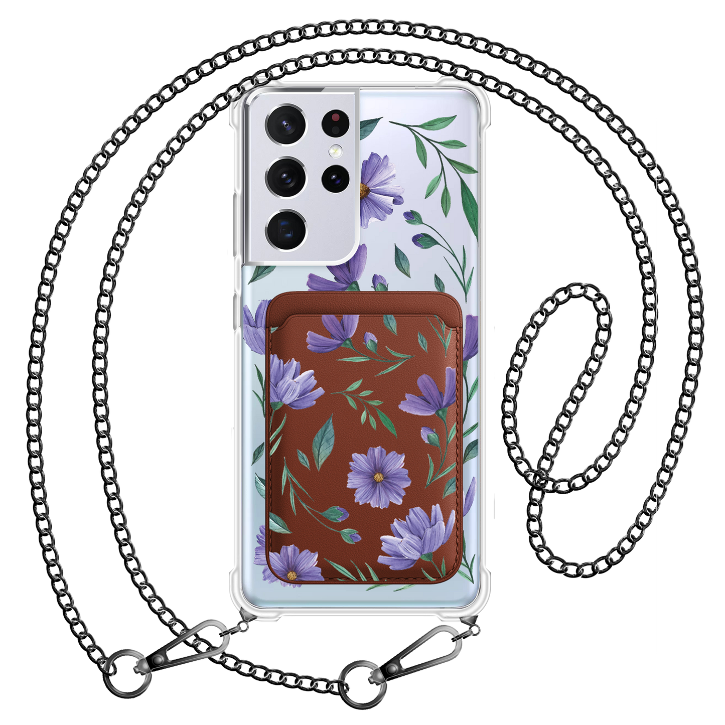Android Magnetic Wallet Case - February Violet